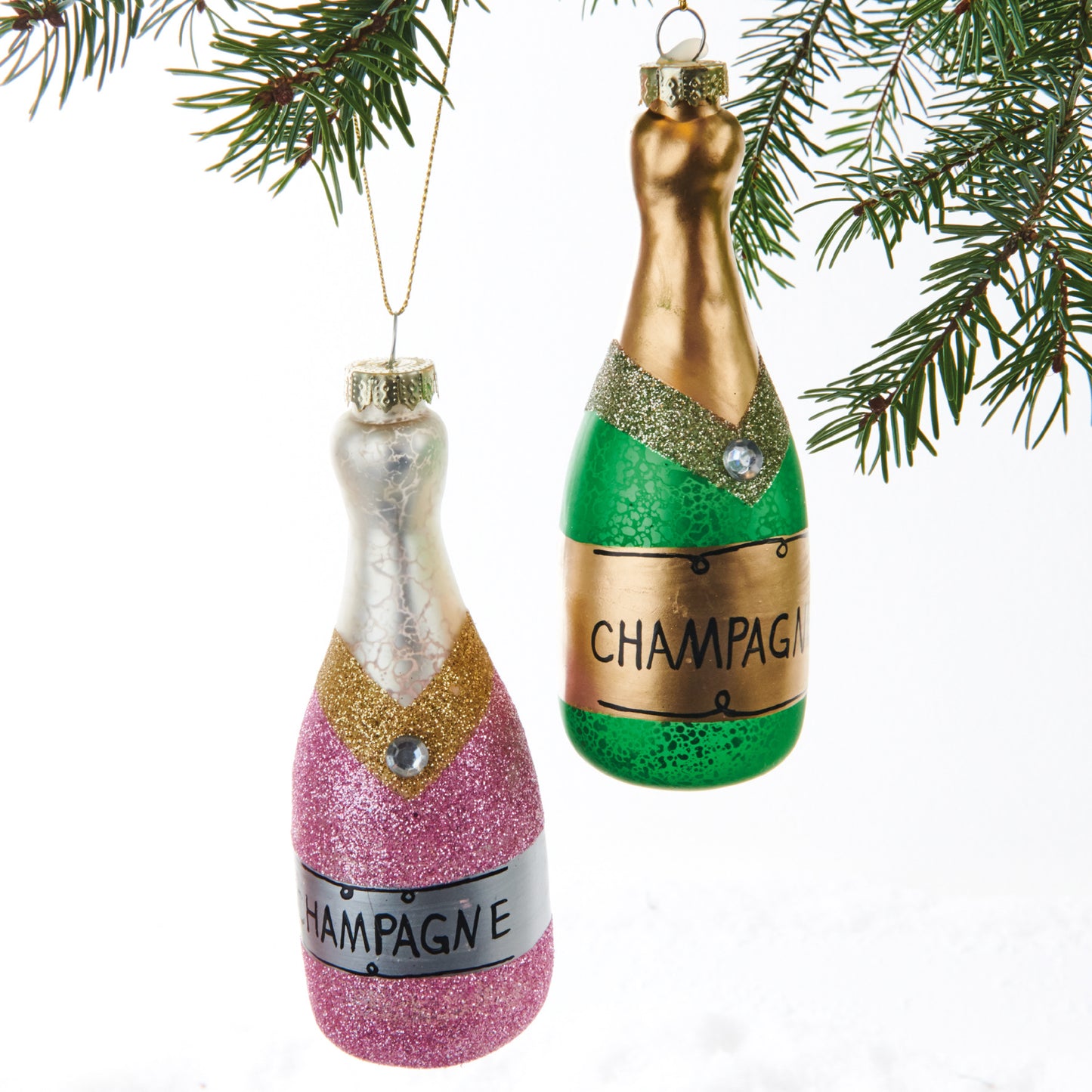 JULETREPYNT CHAMPAGNE GRØNN